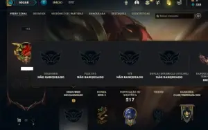 Conta Unranked com 70 Champs e 46 Skins (Ex Bronze)
