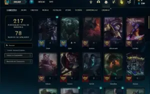 Conta Unranked com 70 Champs e 46 Skins (Ex Bronze)
