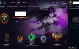 Conta League of Legends.