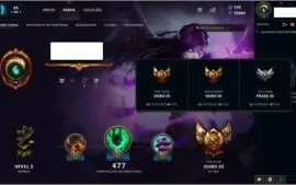 Conta League of Legends.