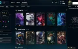 Conta League of Legends.