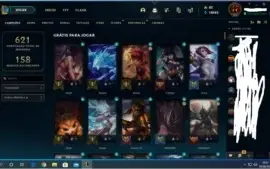 CONTA LEAGUE OF LEGENDS 249 SKINS