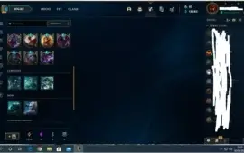 CONTA LEAGUE OF LEGENDS 249 SKINS