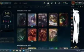 CONTA LEAGUE OF LEGENDS 249 SKINS