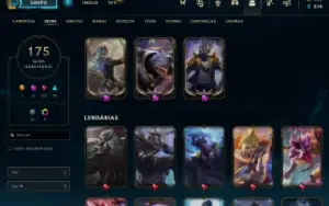 Conta Lol Com 175 Skins Com Mais De +1800 Reais Gasto
