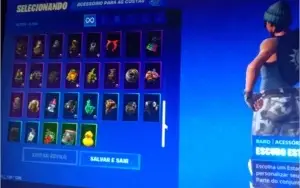 conta fortnite com + 130 skins + SALVE O MUNDO!