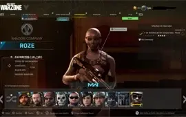 Conta warzone com Roze e todas camuflagens de armas salvas