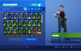 Conta Fortnite com PASSE 2+ (COMPLETOS) e outras skins raras