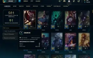 Conta prata 3 com TODOS os champs e 207 Skins + 1 Prestigio