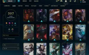 Conta prata 3 com TODOS os champs e 207 Skins + 1 Prestigio