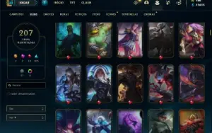 Conta prata 3 com TODOS os champs e 207 Skins + 1 Prestigio