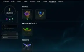 Conta Lol Ouro 3, ótimas skins!