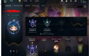 Conta Lol Diamante 4 soloq com 202 skins