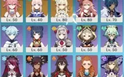 Conta Genshin Impact com 5 personagens de 5 estrelas