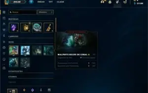 Conta ouro 1 com 21 Champs e 1 Skins + 6 Fragmentos