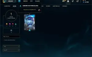 Conta ouro 1 com 21 Champs e 1 Skins + 6 Fragmentos