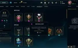 613 Skins,Todos os campeões, platina 1 na flex,9715R$ gastos