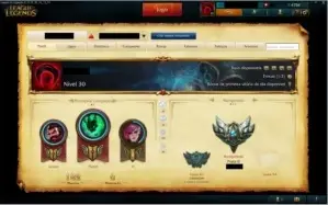 CONTA LOL BORDA GOLD / 120 CAMPEÕES / 85 SKINS