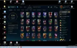 conta lol com bastante skin, barata, com todos os champs