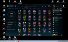 conta lol com bastante skin, barata, com todos os champs