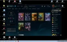 conta lol com bastante skin, barata, com todos os champs