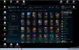 conta lol com bastante skin, barata, com todos os champs