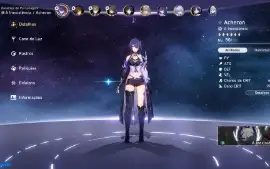 Conta Honkai Star Rail Acheron Ruan Mei Blade e outros t5