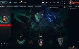 conta lol plat 4 muitas skins