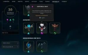 Conta League of Legends Full Acesso 262 Skins Sentinela RIOT
