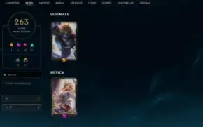Conta League of Legends Full Acesso 262 Skins Sentinela RIOT
