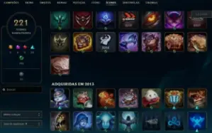 Conta League of Legends Full Acesso 262 Skins Sentinela RIOT