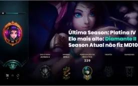 CONTA LOL 236 SKINS+ 226 ICONES