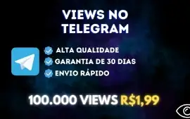 [Menor Preço]✨Visualizações No Telegram 100K Por R$1,99