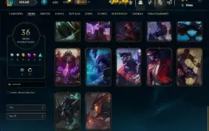 Diamante 4 com 110 Champs e 36 Skins