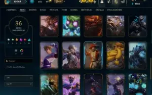 Diamante 4 com 110 Champs e 36 Skins