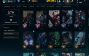 Diamante 4 com 110 Champs e 36 Skins