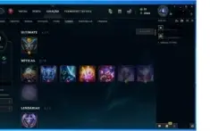 LEague of legends 385 skins todos os champs diamant SS2