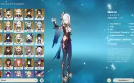 Genshin Impact [NA] AR60 (24 Personagens 5⭐) 24k Primogems