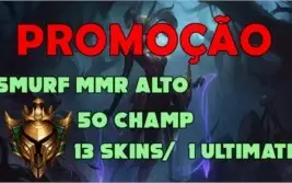 CONTA LOL SMURF | GOLD 4 | 50 CHAMP | 13 SKINS