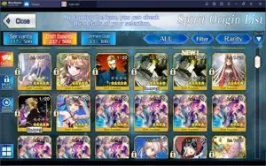 Conta FGO - Conta com 7  SSR e vários SR