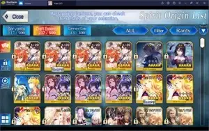 Conta FGO - Conta com 7  SSR e vários SR