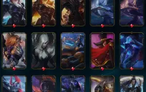 conta lol com 637 skins