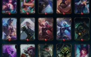 conta lol com 637 skins