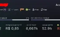 STEAM NÍVEL 73 - 175 JOGOS - 95 INSIGNIAS -12 ANOS - COM VAC