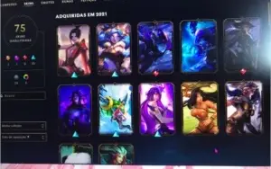 Conta League of Legends Main LeBlanc, Katarina e Evellynn