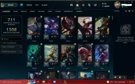 CONTA PLATINA IV LVL 469 3 ULTIMATES 289 SKINS ALL CHAMPIONS