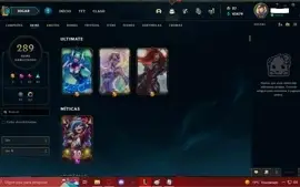 CONTA PLATINA IV LVL 469 3 ULTIMATES 289 SKINS ALL CHAMPIONS