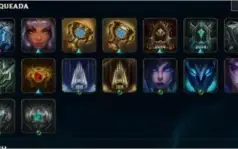 CONTA LOL ALL CHAMPS PLAT2 235 SKINS ETERNOS ATIVOS