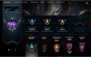 CONTA LOL ALL CHAMPS PLAT2 235 SKINS ETERNOS ATIVOS