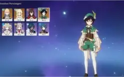 Conta Genshin Impact: VENTI E JEAN + Arco Ultimo Acorde / NA